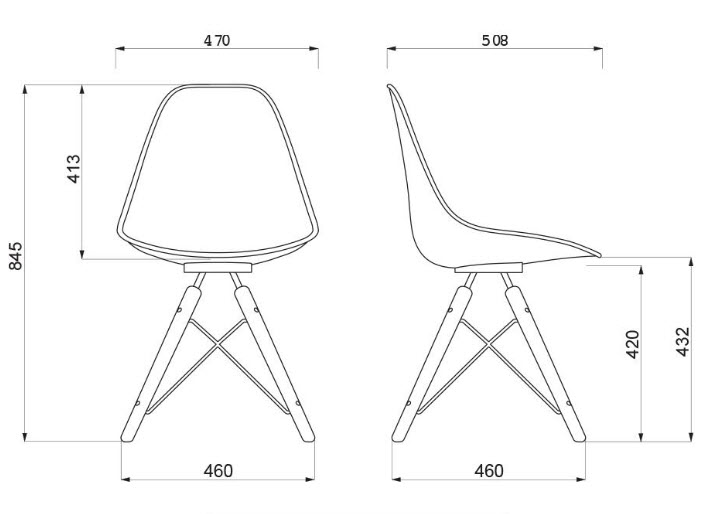 Moda Chair specifications by WAD